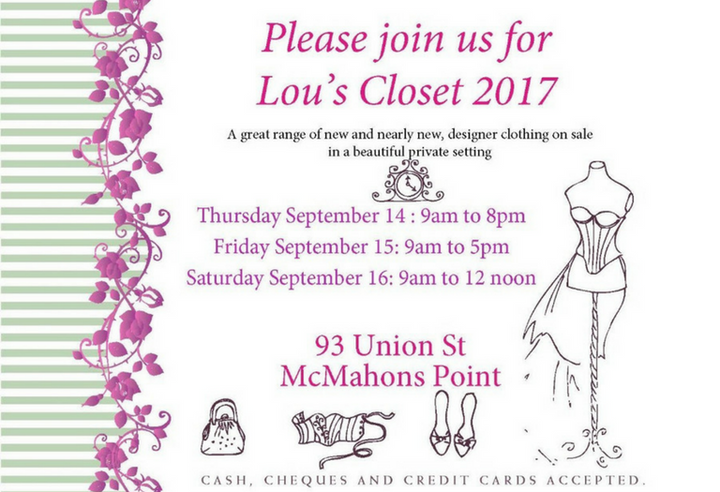 Lou's Closet - a sale for good!